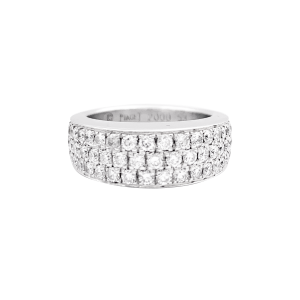 Bague Piaget "Millennium" or blanc, diamants.