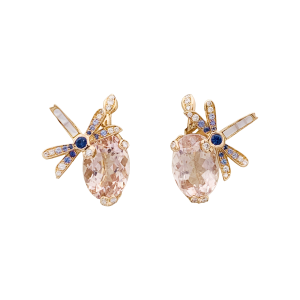 Dior "Gourmande" earrings, gold, diamonds, coloured stones.