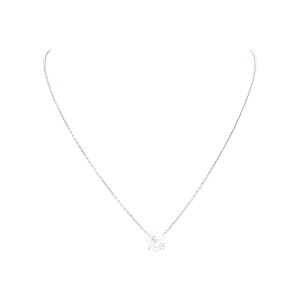 Diamond white gold necklace.