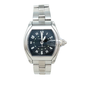 Stainless steel Cartier watch, "Roaster" collection.