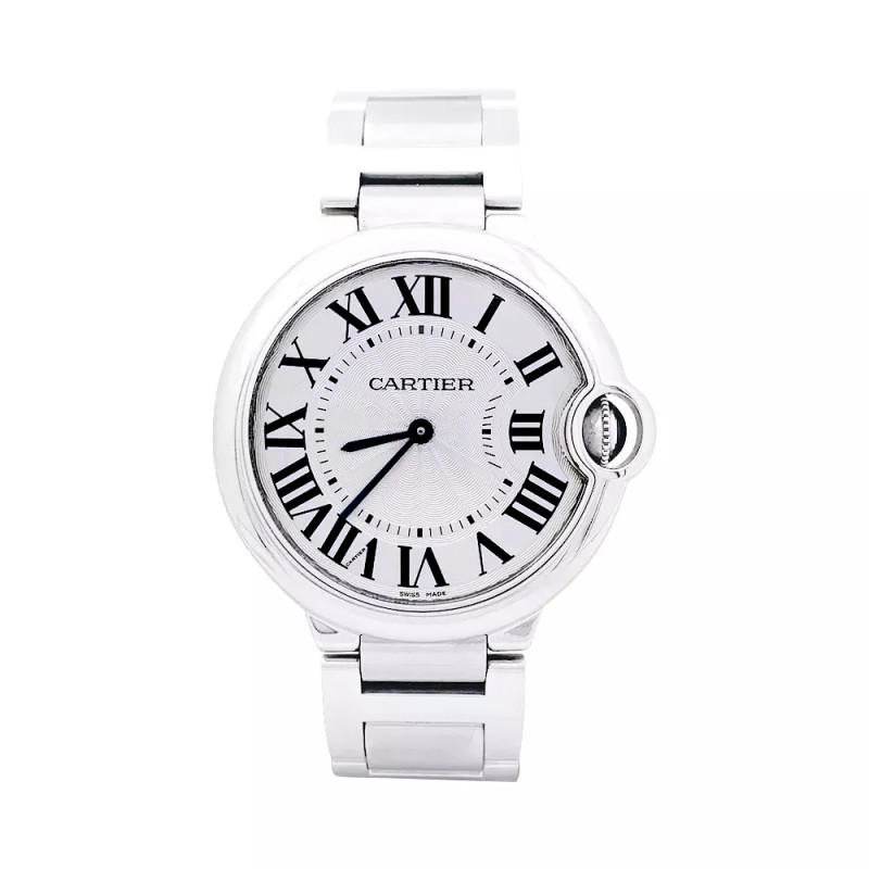 Montre Cartier, "Ballon Bleu", en acier.
