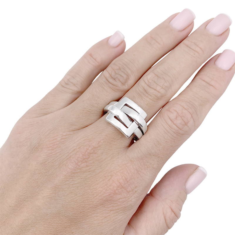 Boucheron white gold ring, "Déchaînée" collection.