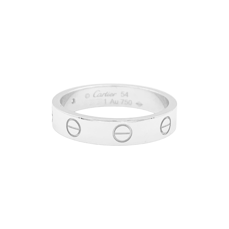 Cartier "Love" ring, white gold, diamond.