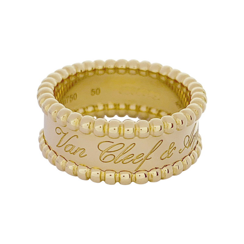 Bague Van Cleef & Arpels, "Perlée signature", or jaune.