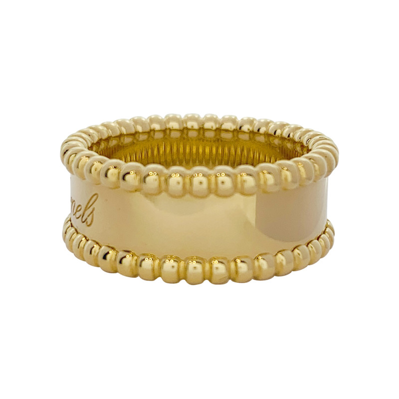 Bague Van Cleef & Arpels, "Perlée signature", or jaune.
