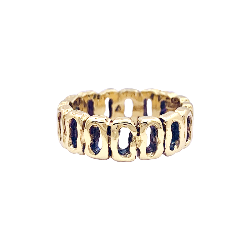 Bague vintage or jaune.