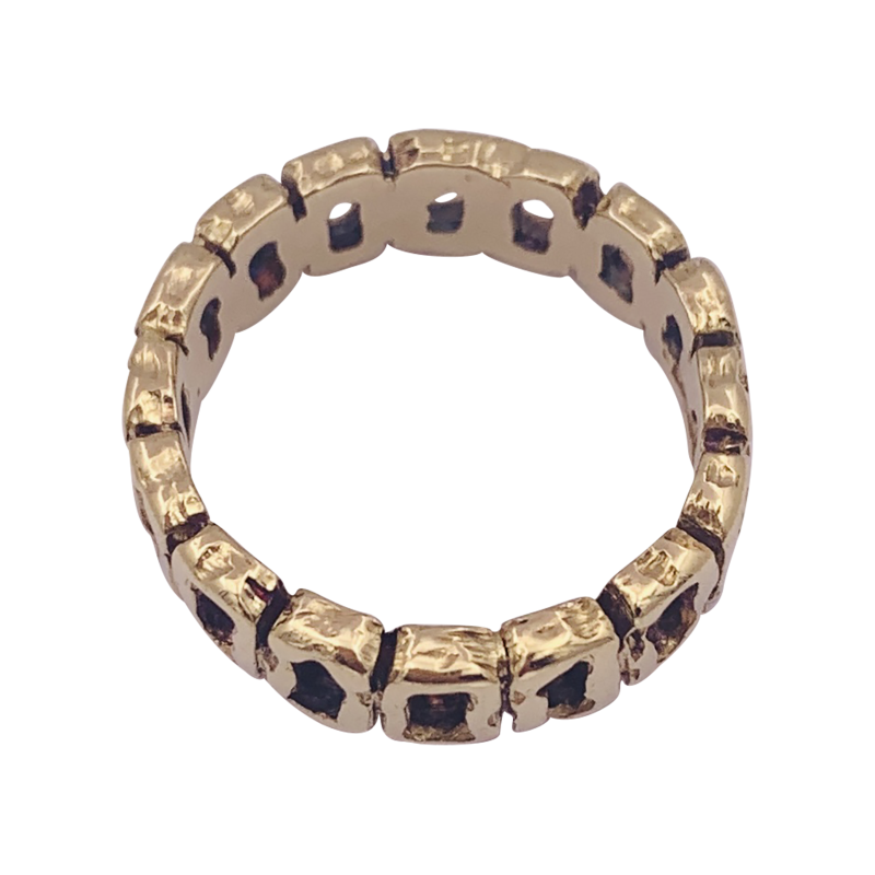 Bague vintage or jaune.