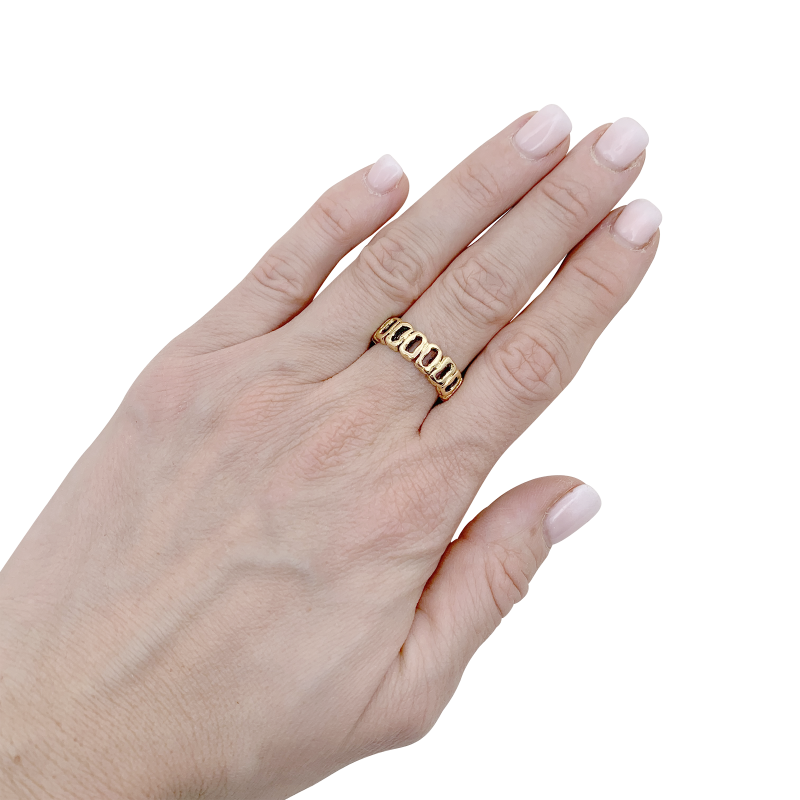 Bague vintage or jaune.