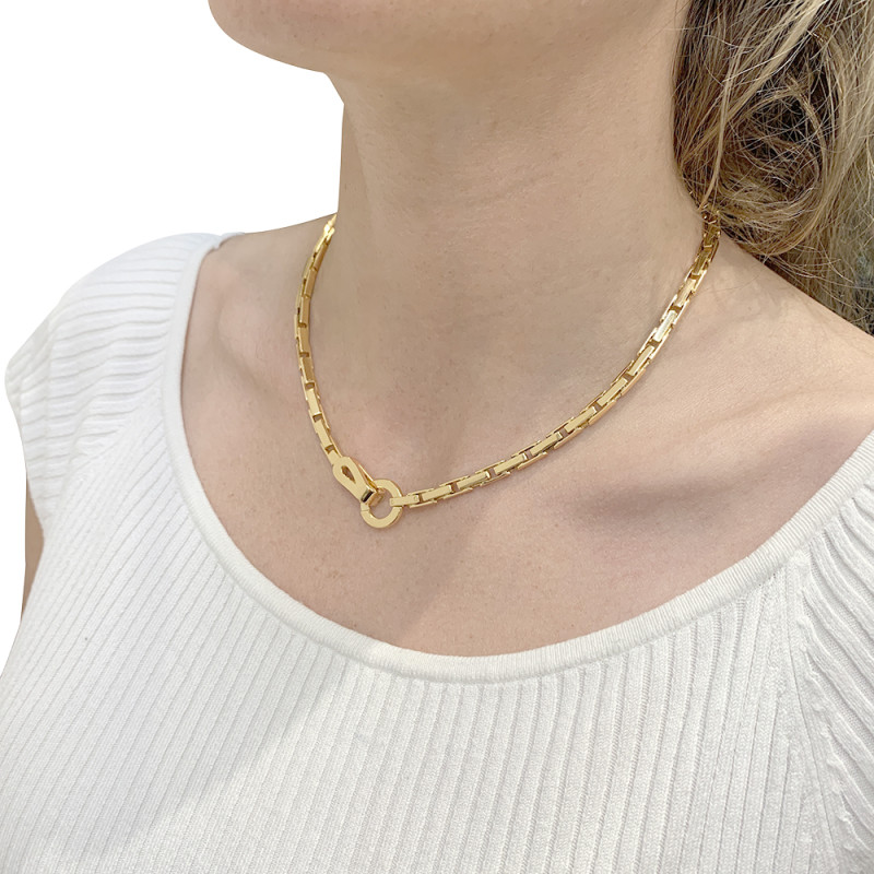 Collier Cartier, "Agrafe", or jaune.