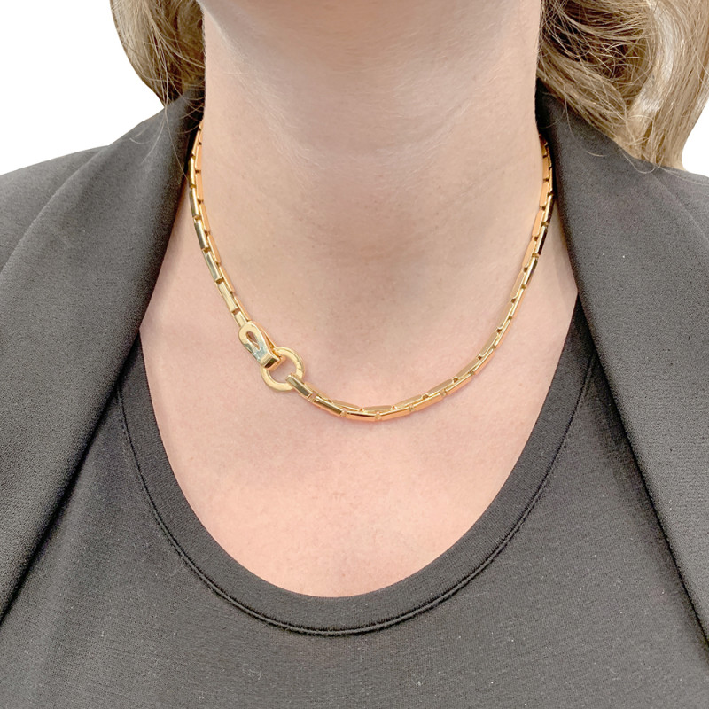 Collier Cartier, "Agrafe", or jaune.