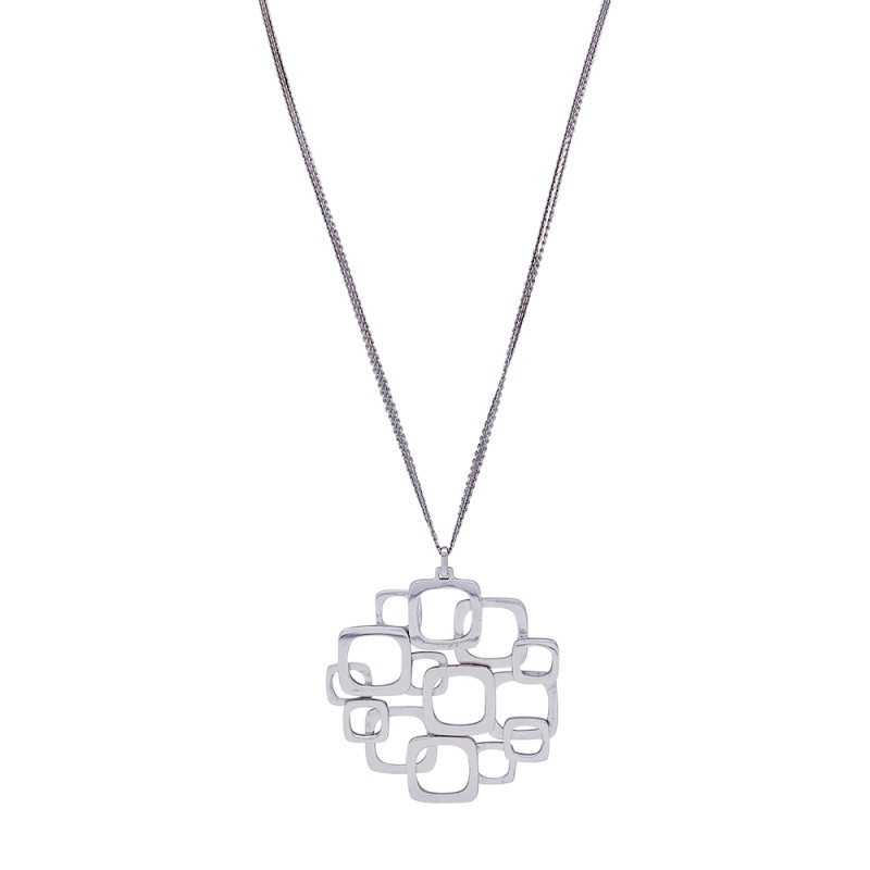 Collier Dinh Van, "Surimpression, or blanc.