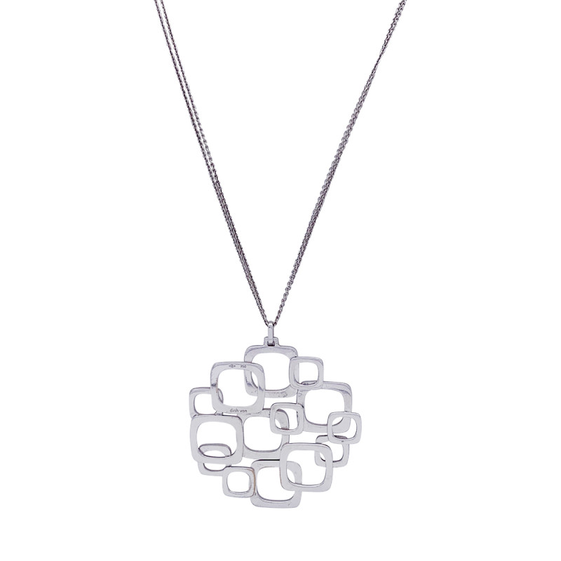 Collier Dinh Van, "Surimpression, or blanc.