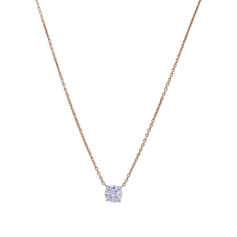 Diamond gold necklace.