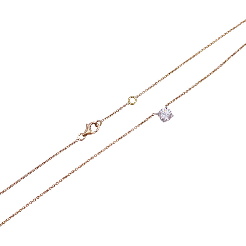 Diamond gold necklace.