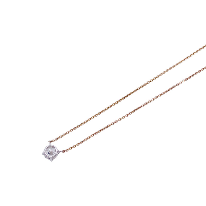 Diamond gold necklace.
