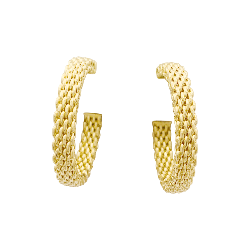 Créoles Tiffany & Co "Somerset" or jaune.