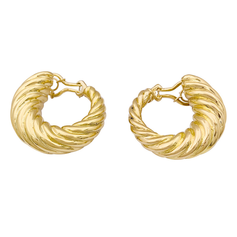 Vintage gadrooned earrings.