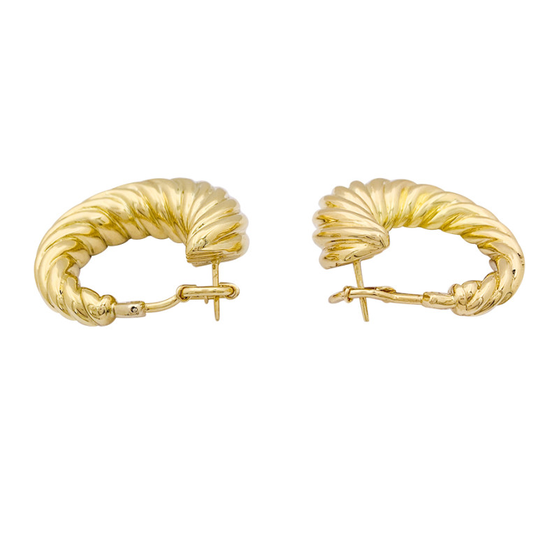 Vintage gadrooned earrings.