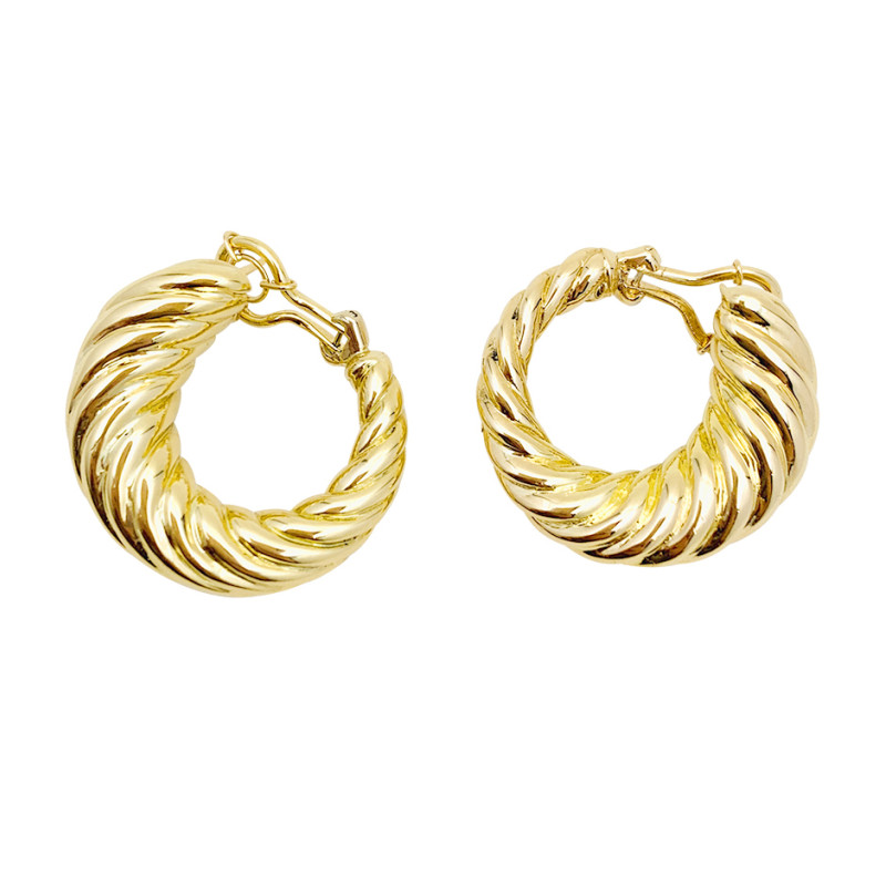 Vintage gadrooned earrings.