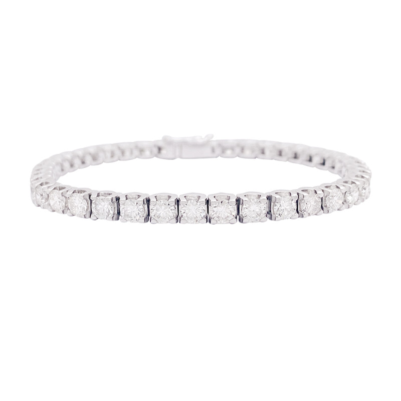 White gold Tennis bracelet, diamonds.