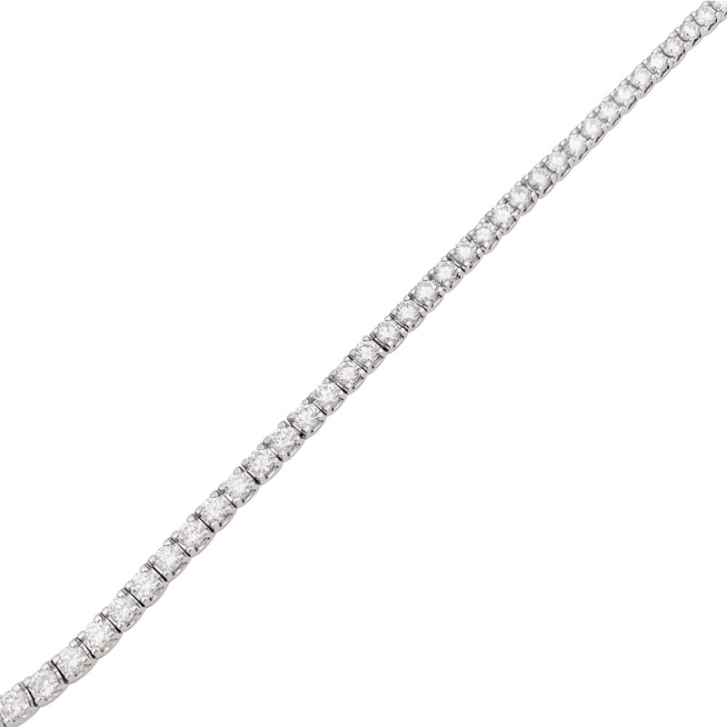 White gold Tennis bracelet, diamonds.
