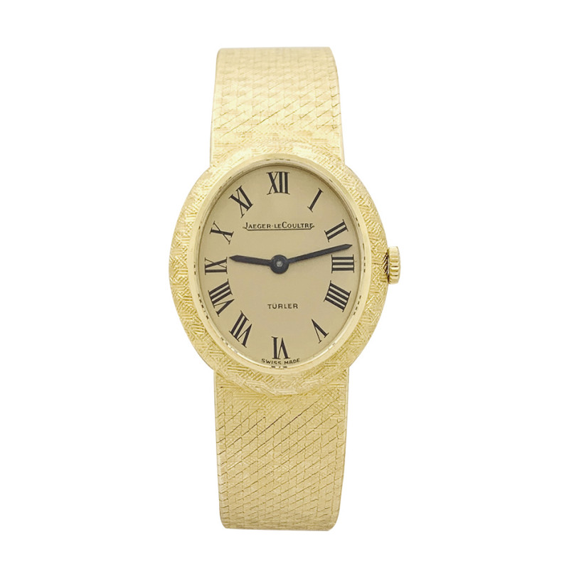 Montre Jaeger-Lecoultre/Türler vintage, or jaune.