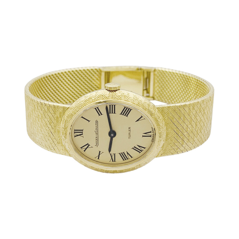 Montre Jaeger-Lecoultre/Türler vintage, or jaune.