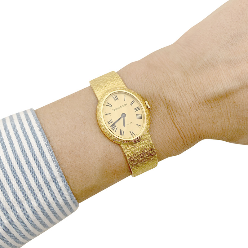 Montre Jaeger-Lecoultre/Türler vintage, or jaune.