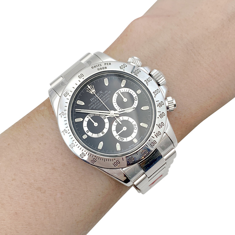 Montre Rolex, "Cosmograph Daytona", acier.
