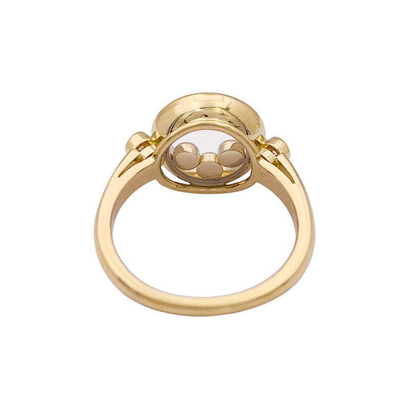 Chopard gold ring, "Happy Diamonds" collection.