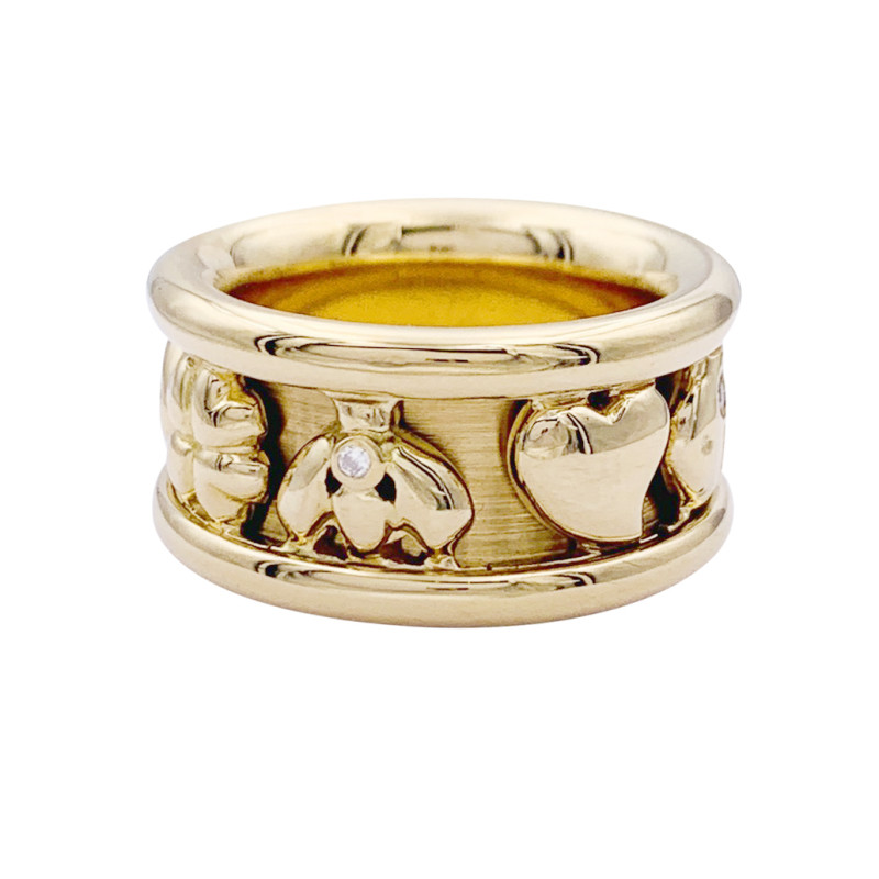 Bague Dior, "Gri-Gri", or jaune, diamants.
