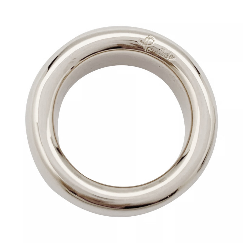 Pomellato natural white gold ring, "Iconica" collection.