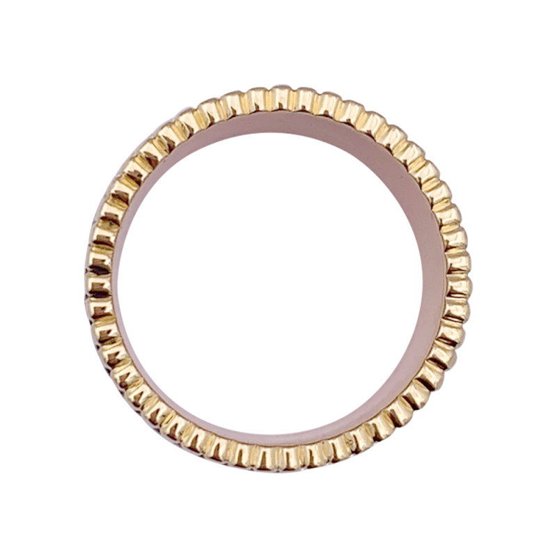 Bague Boucheron, "Quatre Classique Large", trois ors et diamants