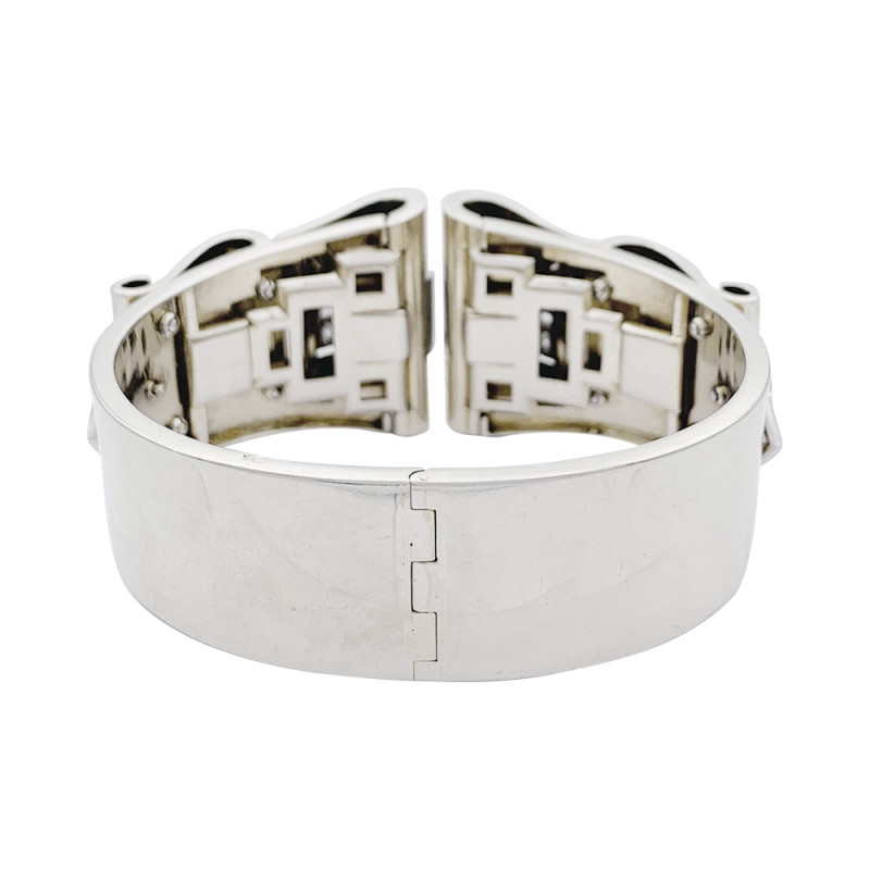 Art Déco René Boivin platinum, white gold and diamonds bracelet.
