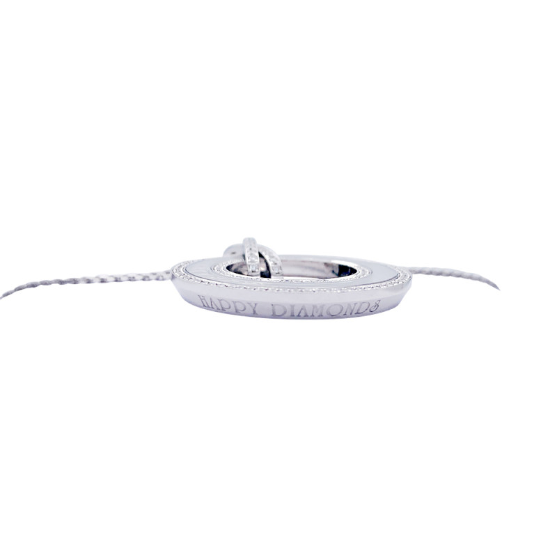 Chopard white gold pendant, "Happy Diamonds" collection.