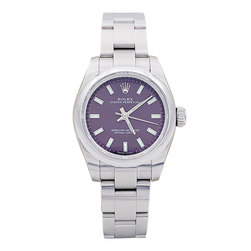 Rolex steel watch, "Oyster Perpetual" collection.