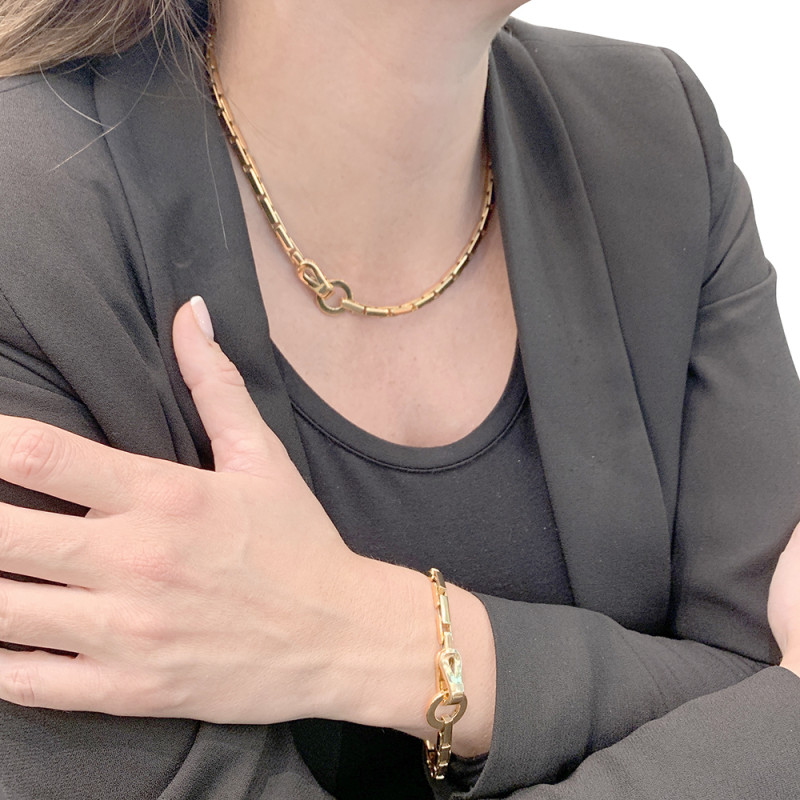 Collier Cartier, "Agrafe", or jaune.