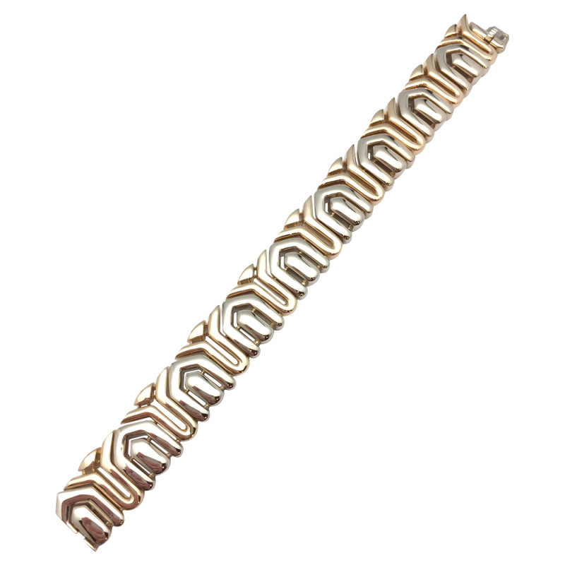 Yellow and white gold Boucheron bracelet.