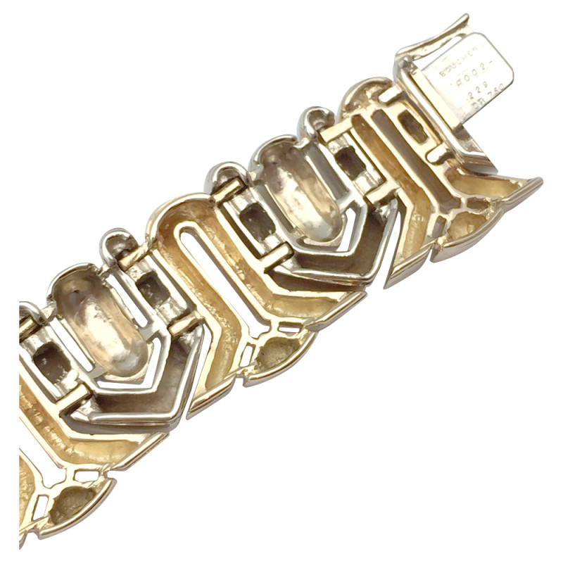 Yellow and white gold Boucheron bracelet.