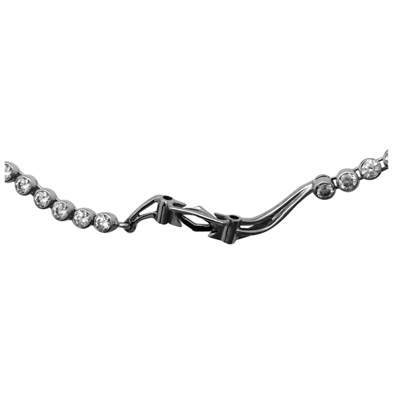 Collier Cartier "Bahamas" en platine et or blanc, diamants et rubellites.