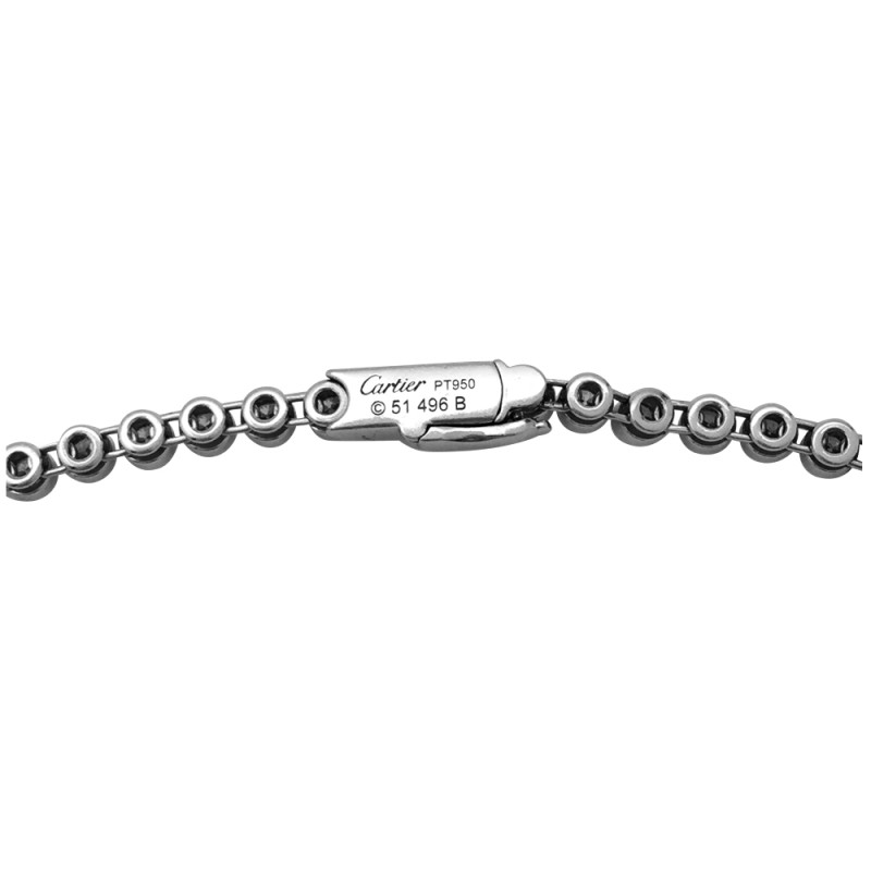 Collier Cartier "Bahamas" en platine et or blanc, diamants et rubellites.