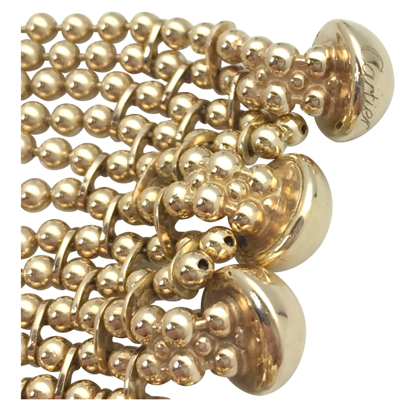 Collier Cartier "Draperie" en or jaune, or blanc et diamants.