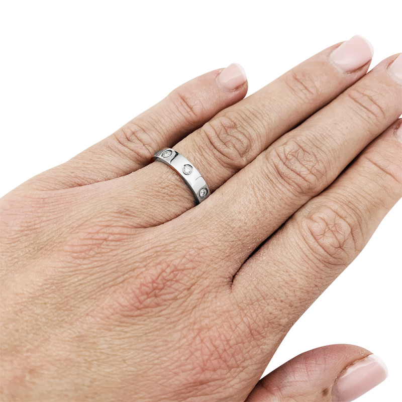 Cartier gold ring, "Love" collection.