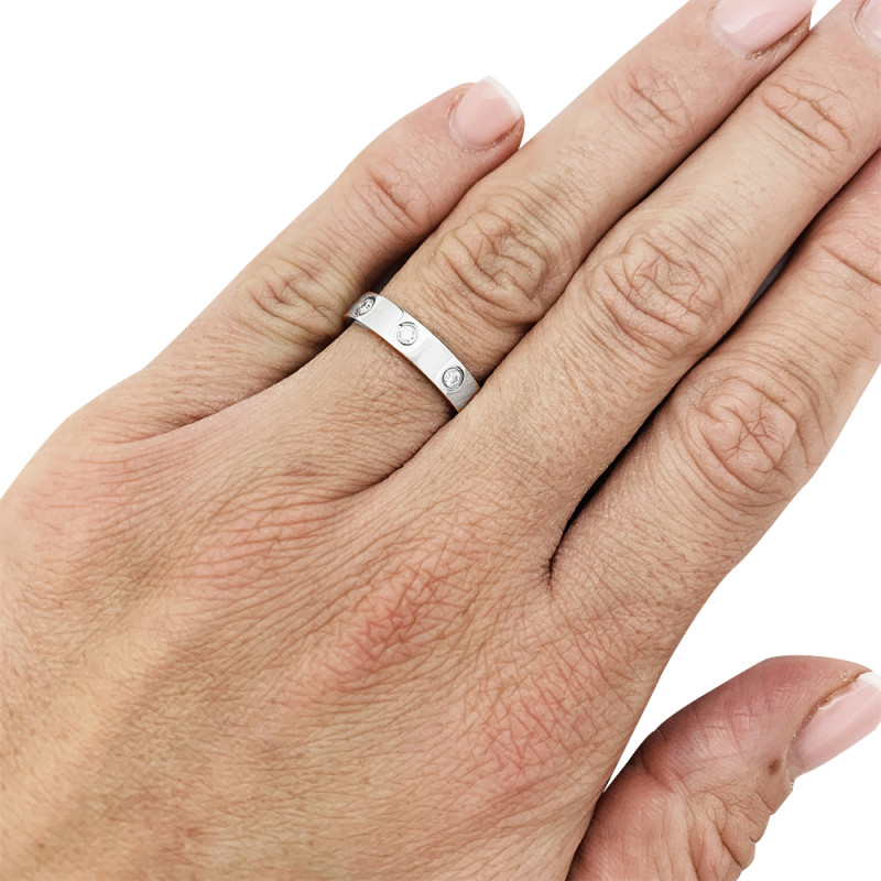 Cartier gold ring, "Love" collection.