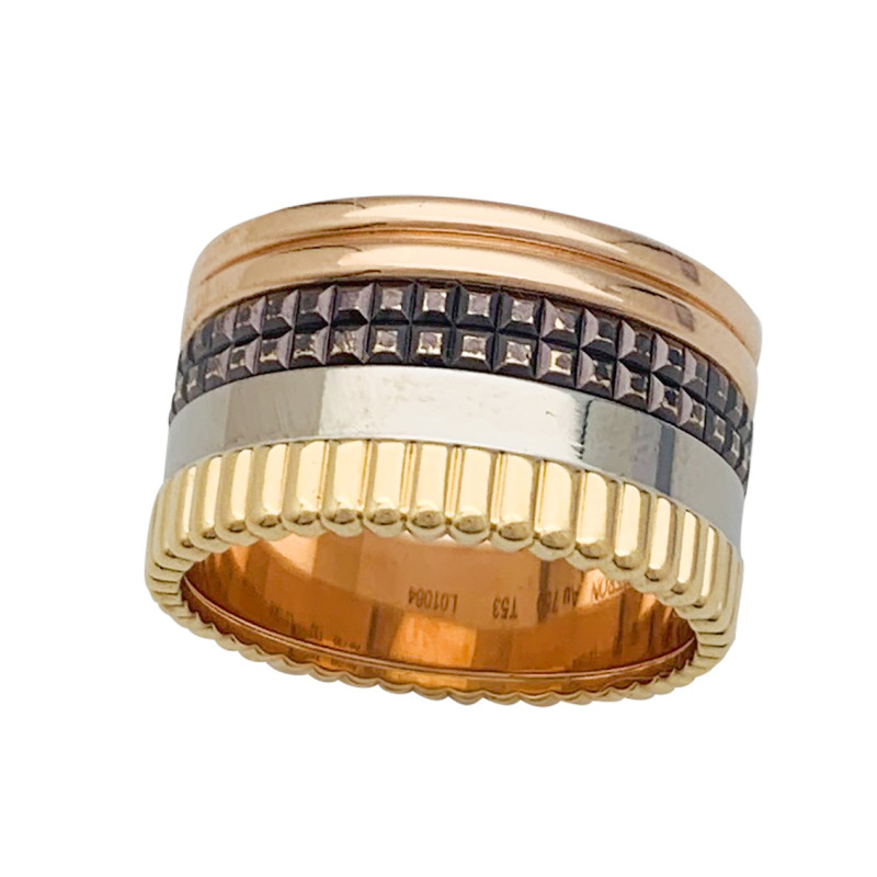 Bague Boucheron, "Quatre Classique Large", quatre tons.