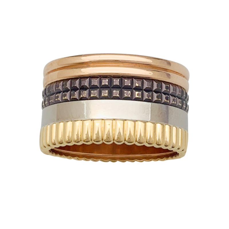 Bague Boucheron, "Quatre Classique Large", quatre tons.