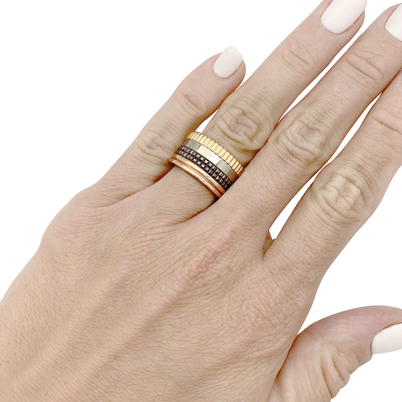 Bague Boucheron, "Quatre Classique Large", quatre tons.