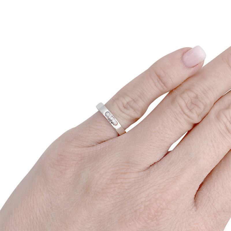 Chaumet platinum ring, "Alliance Liens Evidence" collection.