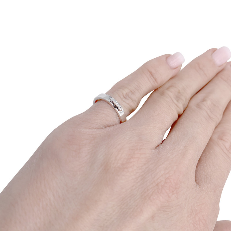 Chaumet platinum ring, "Alliance Liens Evidence" collection.