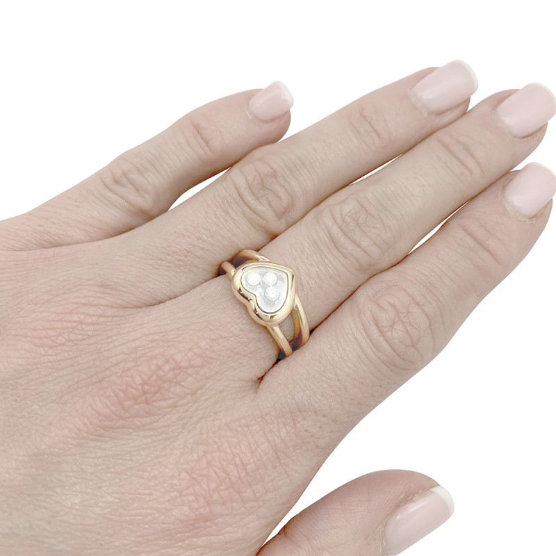 Bague Chopard, "Happy Diamonds", or jaune, diamant.